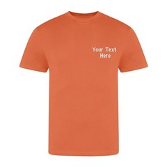 Personalised Custom Embroidered Just Ts Awdis The 100 Modern Fit T-Shirt Sports