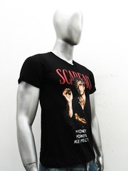 NWT SCARFACE MONEY POWER RESPECT RETRO EXCHANGE FASHION MEN BLACK V-NECK T-SHIRT