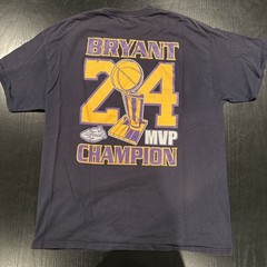 Vintage LA Lakers Kobe Bryant NBA Black T shirt XL 2009 Champions Championship