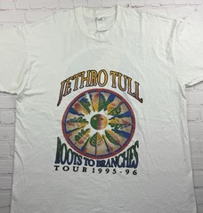 Vintage Jethro Tull Roots To Branches Tour T-Shirt Size XL Band Tee 1996 90s