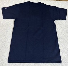 Vintage Champion Big Logo Embroidered Blue Shirt Size M