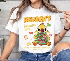 Lilo and Stitch Reuben Shirt, Reuben’s Sandwich Shop Tee, Making 625 Combination