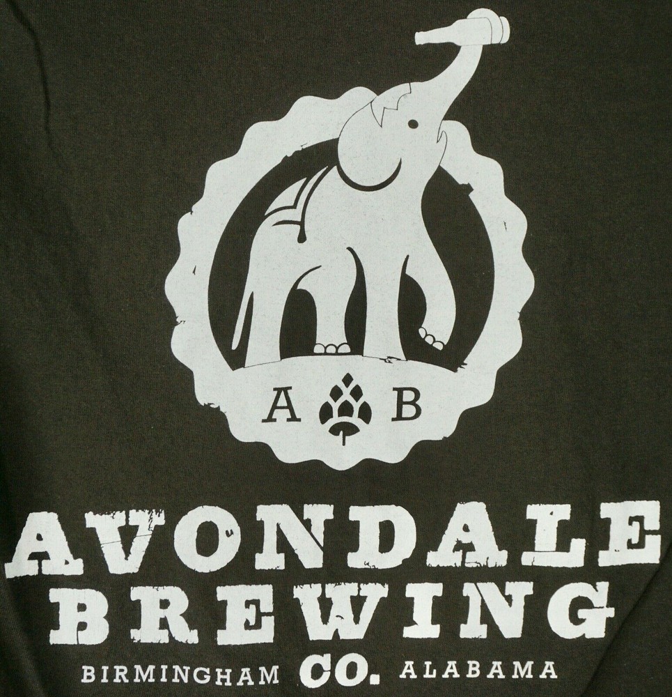 AVONDALE BREWING COMPANY T SHIRT TEE BROWN BIRMINGHAM ALABAMA AL SIZE S SMALL