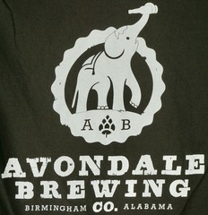 AVONDALE BREWING COMPANY T SHIRT TEE BROWN BIRMINGHAM ALABAMA AL SIZE S SMALL