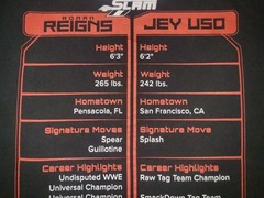 WWE Summer Slam 2023 Roman Reigns Jey Uso Tribal Combat Bloodline LARGE Shirt