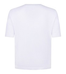 STILE LATINO t-shirt linen cotton EU 58 US 48 white normal fit