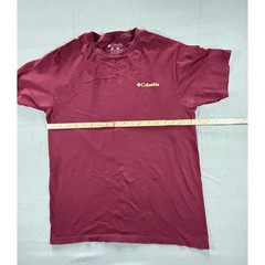 Columbia Mens Texas Graphic Tee Maroon Short Sleeve Armadillo Logo Size M 1713