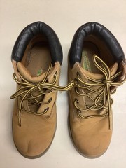 Skechers Boots Mens Size 5.5 Tan Work Lace Up Synthetic Leather Outdoor 93158L