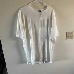 JMIERR NWT Men’s White Cotton Polyester T Shirt 2XL
