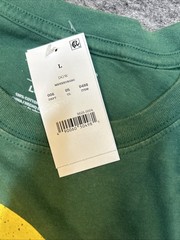Mighty Fine Men’s Size Large Nature Inspired Green Graphic Short Sleeve Tee Shrt