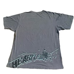 Request T Shirt Mens 2XL Gray Streetwear Y2K Grunge Heartless Wraparound