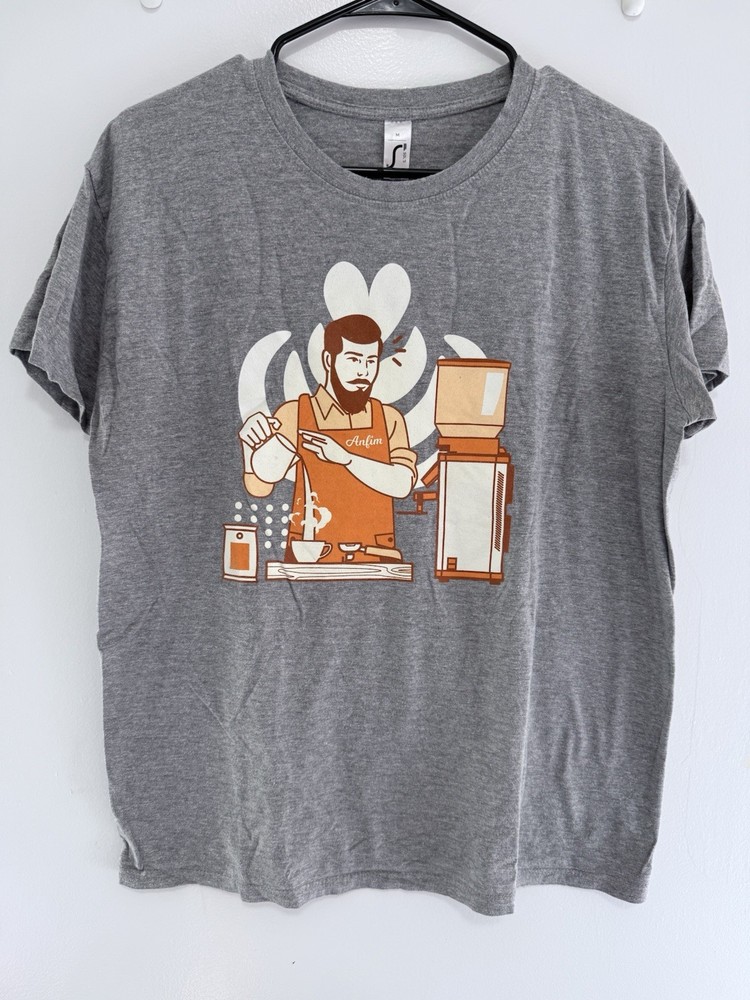 Barista T Shirt – Size Medium – Pour Over, Espresso, Barista