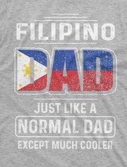 Mens Dad T-shirt Filipino Dad Shirt Father’s Day Funny Shirt Cool Dad Shirt