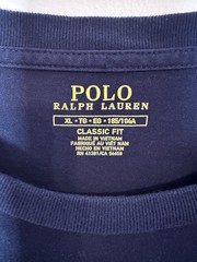Polo Ralph Lauren Shirt Mens XL Blue Polo USA Puff Print Short Sleeve