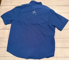 Guy Harvey Men’s Short-Sleeve Vented Moisture-Wicking Performance Fishing Shirt