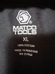 Matco Tools Amplify Guitar Double Sided Tee Size XL Graphic Print Nashville Auto