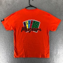 The Museum Fashion Is Art Luck Of The Draw Shirt Orange Men’s Size S
