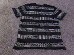 Nike Shirt Mens XL Black White Geometric Pattern Athletic Tee Pocket Streetwear