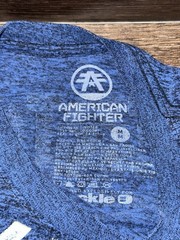 American Fighter Premium Athletics T-Shirt Adult M Blue Training Gym MMA Active