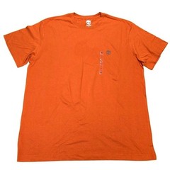 Timberland T-Shirt Men’s Size Large Orange Since 1973 Graphic 100% Cotton New