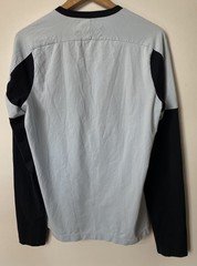 VTG Y2K 2000s Prada (Linea Rossa) Technical Blue Longsleeves Shirt, Sz Men Large