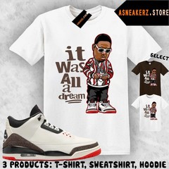 Tee Shirt Matching AJ 3 World’s Best Dad 2026 Match Sneaker Sneakerhead Biggie