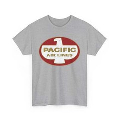 Pacific Air Lines Eagle Shield Logo Vintage West Coast Aviation T-shirt