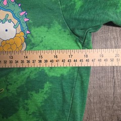 Rick and Morty Men’s Small tie dye graphic tee green EUC adult swim