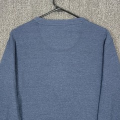 US Polo Assn Shirt Mens XL Blue Long Sleeve Henley Waffle Weave USPA Casual