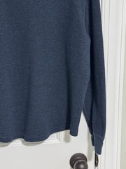 American Eagle Men’s Long Sleeve Thermal Waffle Knit Shirt, Size M Medium Grey