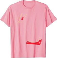 Record Flop | Funny Vinyl Jumping onto Turntable T-Shirt