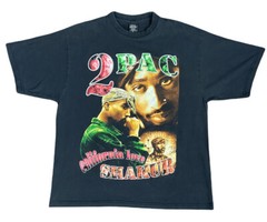VTG 90s Tupac 2Pac Shakur California Love Double Sided Rap Tee Original RARE XL
