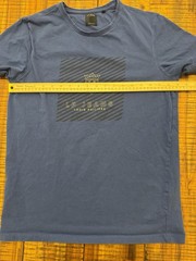 LP Jeans Graphic Print Louis Philippe Sz Large Blue T Shirt
