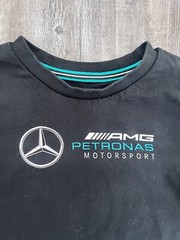 Mercedes AMG Petronas Motorsport Shirt Black Teal Short Sleeve Racing B2