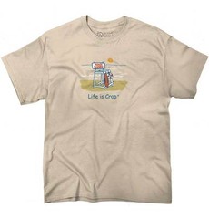 Life is Crap Funny Summer Vacation Over Gift Womens or Mens Crewneck T Shirt Tee