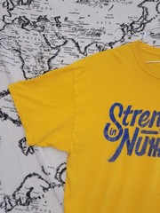 Jerzees Hi-Densi-T Men’s Yellow “Strength in Numbers” T-Shirt Size TG