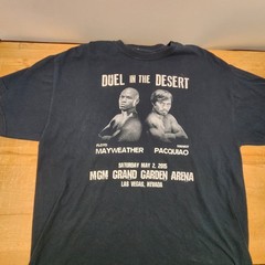 Mayweather/Pacquiao Duel in the Desert/Boxing event Tee ,see description details