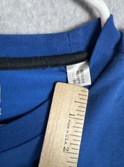 Adidas Climate Shirt Blue Long Sleeve Logo Crew Neck Medium 12/14 Youth