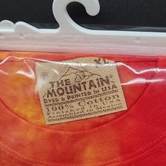 Size XL T-Shirt – Fantasy Art Dragon Duel Fight Orange Hand Dyed Tie Dye Bright