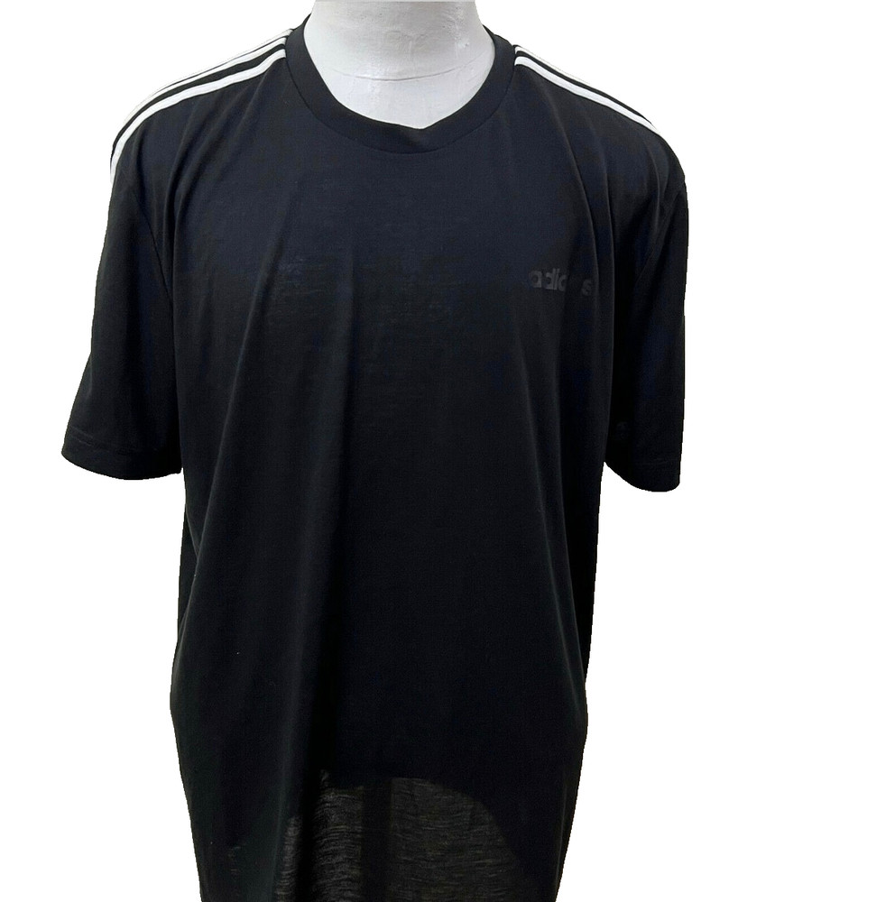 Adidas Climalite Men’s Size XL Solid Black Workout Running Crew-Neck T-Shirt