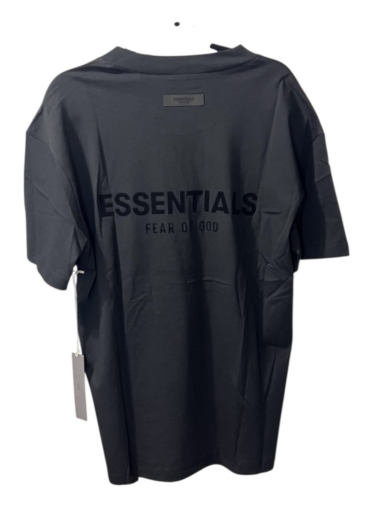 NEW Fear of God Essentials T-Shirt Black Stretch Limo Size Extra Small XS