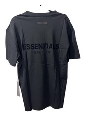 NEW Fear of God Essentials T-Shirt Black Stretch Limo Size Extra Small XS