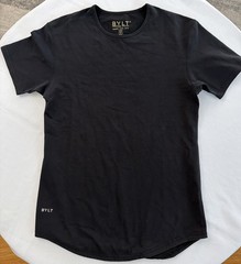 NWOT BYLT T Shirt Lux Drop Cut Short Sleeve Black Mens Small