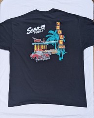 Snap On Tools Vintage Black T-Shirt Size XL 50s Classic Car & Diner Design