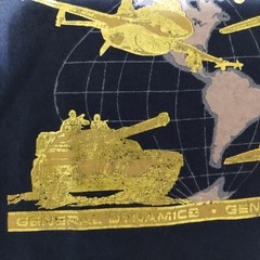 Vintage General Dynamics Military Tank Fighter Jet Submarine T-Shirt Men’s XL