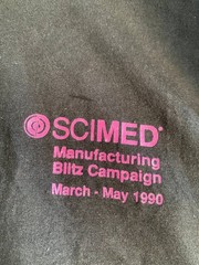 Vintage 1990 SCIMED Rolling Thunder Black USA Screen Stars Best T-Shirt Size XL