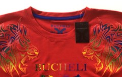 Men’s Bucheli T Shirt,Soft Cotton,Stretch,Italian Style L XL…..B2.B