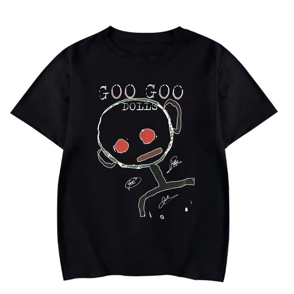 Rare! Goo Goo Dolls Band Cotton Black All Size Unisex Tee Shirt BL087