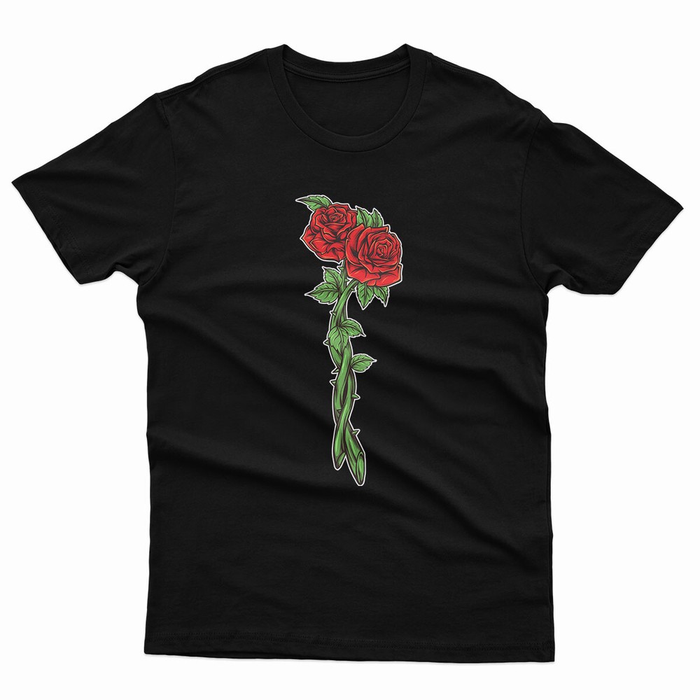 Red Rose Flower Nature Lover Mens T Shirts Unisex Tee #P1#Or#A