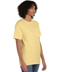 Hanes Adult T Shirt Tee Short Sleeve Pocket ComfortWash Garment Dyed Ring Spun